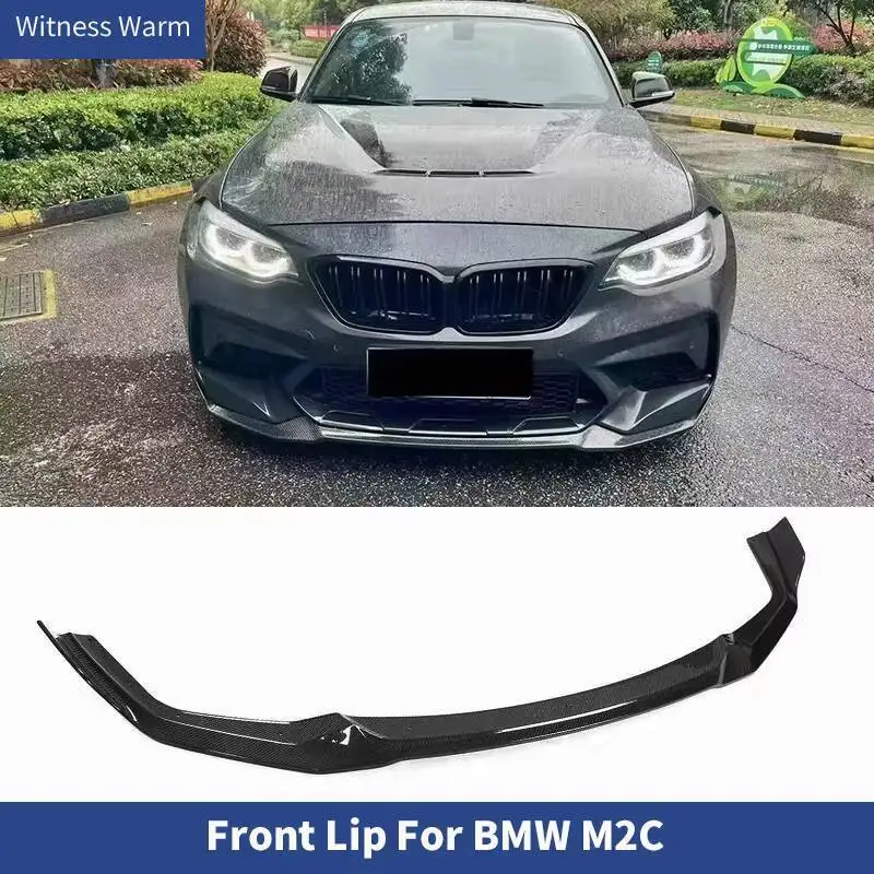 Pare-Choc Avant en Fibre de Carbone de Style CS, pour BMW M2C M2, Menton Avant de Compétition, Modification de Tuning de Voiture, 2015