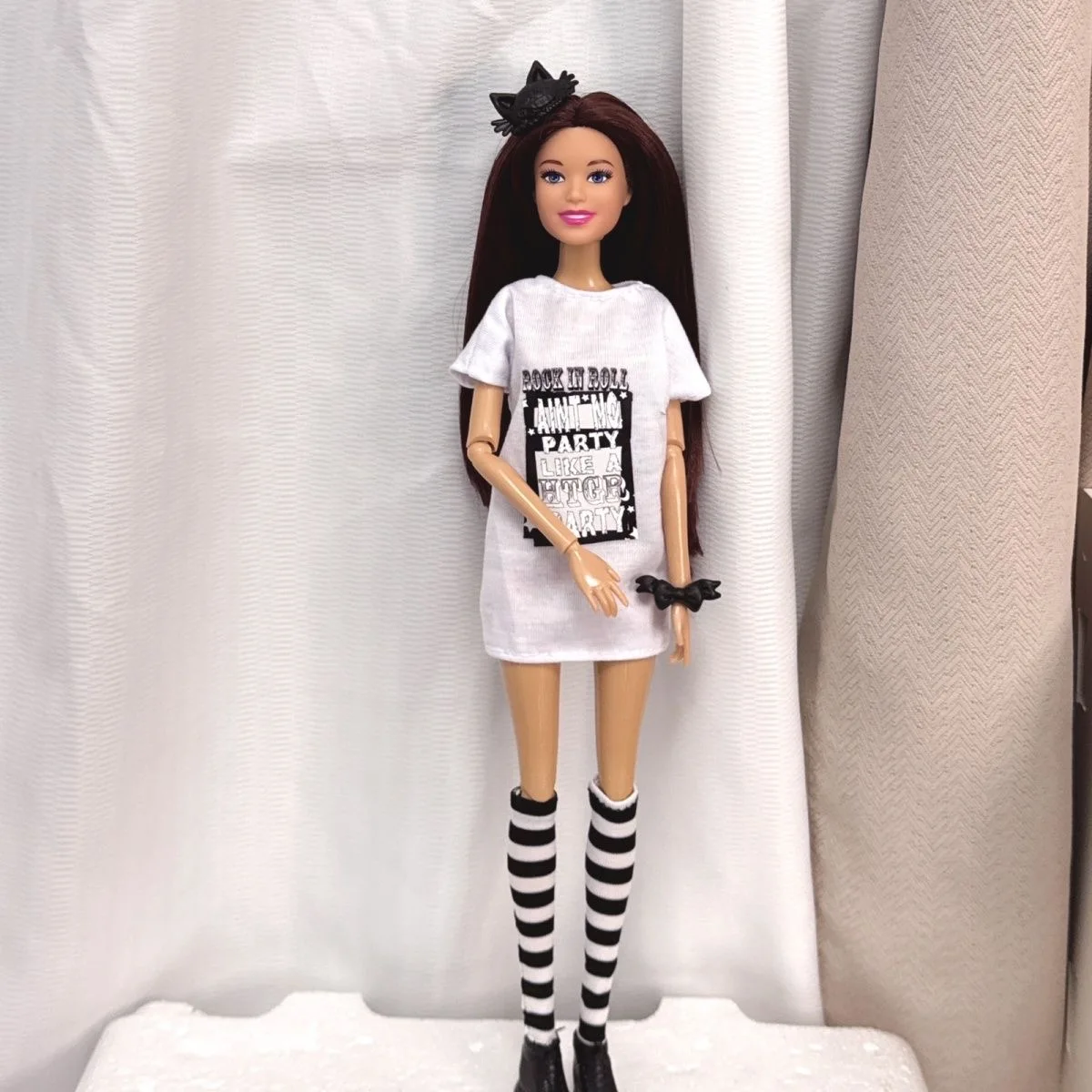 30ซม.แฟชั่นสบายๆเสื้อยืดชุด + Supermodelตุ๊กตาชุดของเล่น1/6ตุ๊กตาBJDข้อต่อMovable Daily Dress Up Play Houseของเล่นเด็กของขวัญ