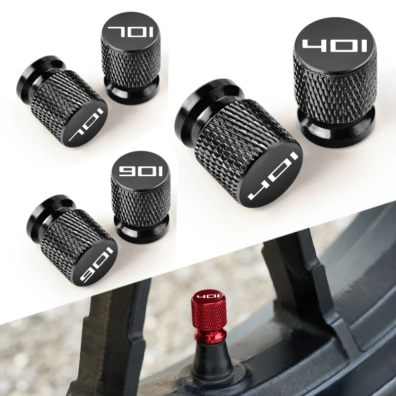 2PCS Tire Valve Caps Wheel Tyre Cover CNC Aluminum Alloy For Husqvarna Vitpilen Svartpilen 401 701 NORDEN 901 TE 250 Accessories
