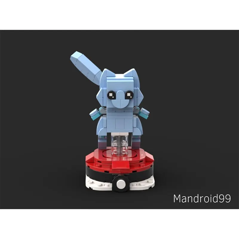 Blocs de construction de la série de figurines d'anime, chaton bleu rose, figurine d'action à assembler, jouets éducatifs pour cadeaux en Mode