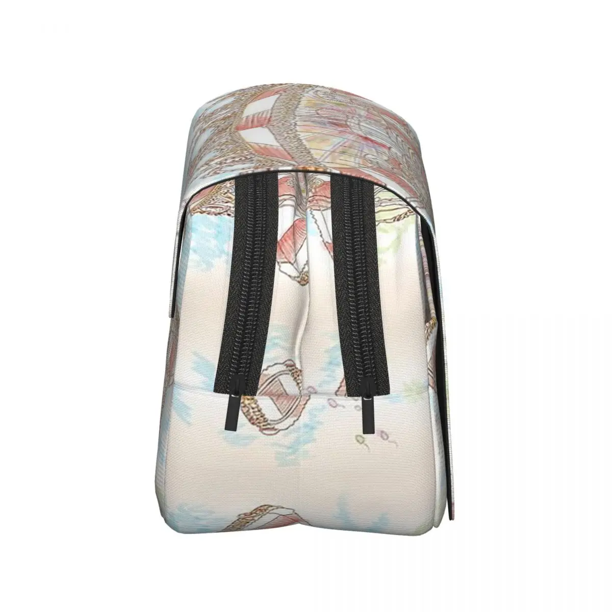 Pastel Circus Carousel Pencil Case Pen Holder Hard Shell Leather Large Capacity Pen Box Pencil Bag for Students School