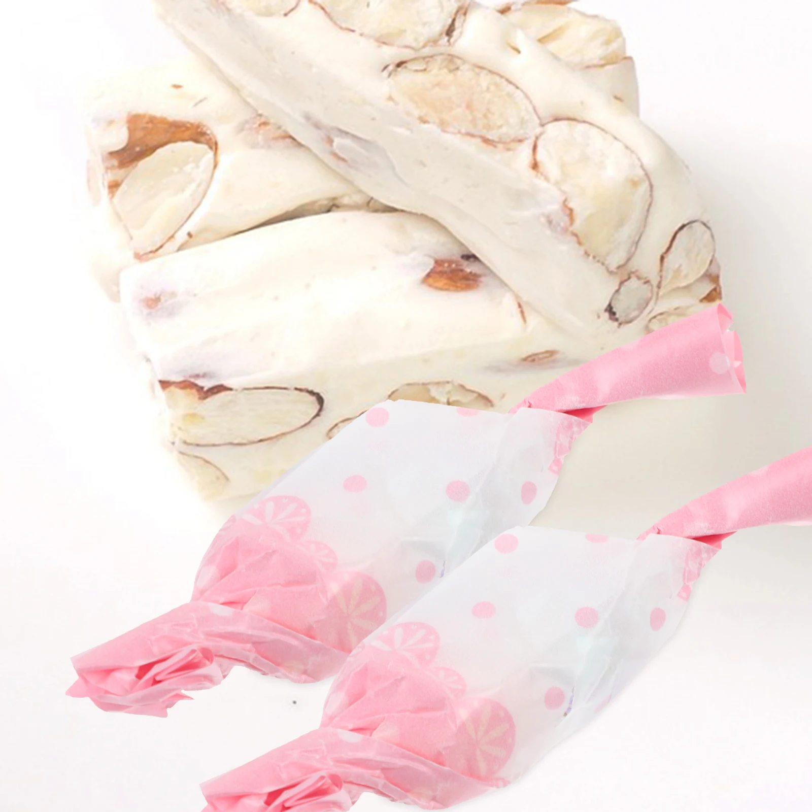 

500Pcs Pink Lace Edge Sugar Packing Paper Candy Baking Wrapping Paper DIY Handmade Scrapbooking Craft Material Decoration