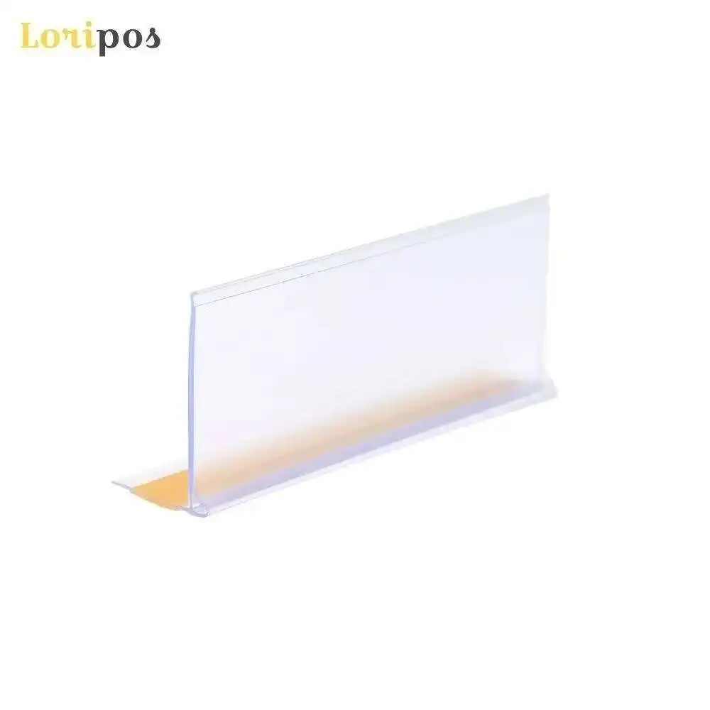 Strip Self-adhesive Data Label Holder Tray Rack Shelf Edge Display Clear Scanner Rail Price Tag Card Sign Frame Pop Clip Talker - Image 6