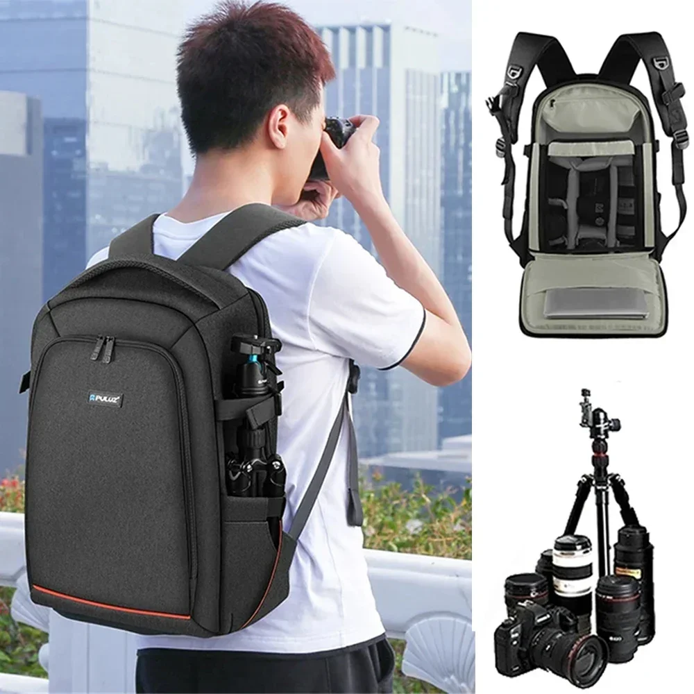 Camera Backpack Outdoor Portable Waterproof Photography Backpack Suitable for SONY, Canon, Nikon, Lens, Universal Joint, Drone