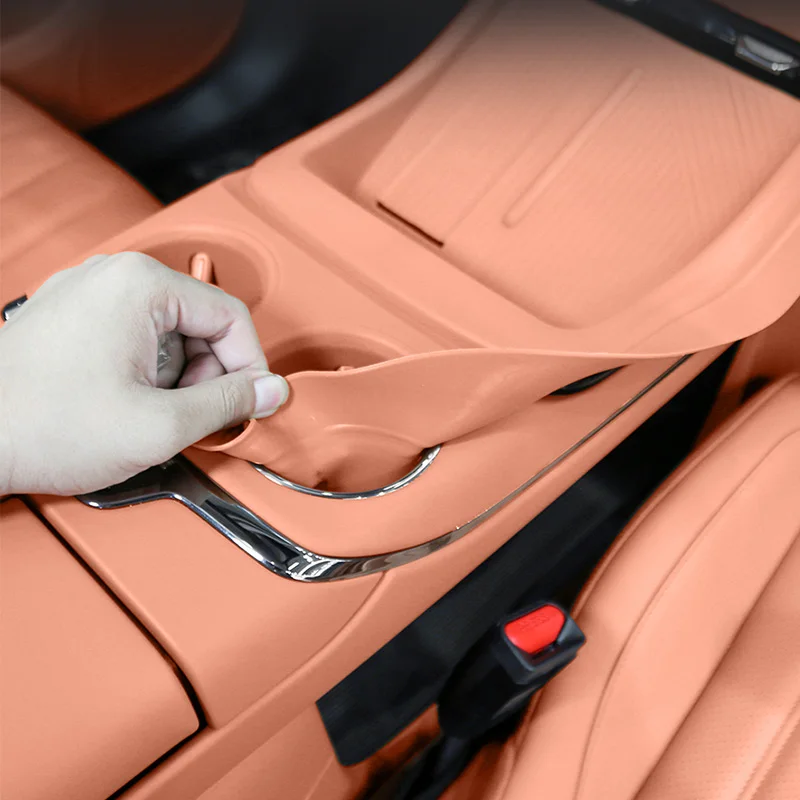 لـ GAC Aion V 2024 2025 2026 وسادة حماية من السيليكون للوحة تحويل تروس التحكم المركزية ومكونات الحماية الداخلية #4