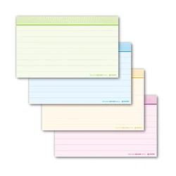 3X5 inches 40 sheets (4 colors) full page single-sided printing index card abstract card memo record