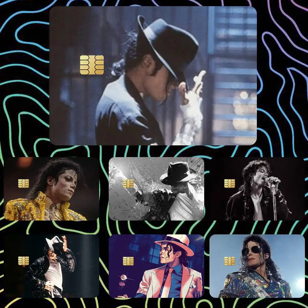 Michael Jackson Black Or White Sticker Film Tape Skin for Credit Card Debit Card Waterproof Stickers