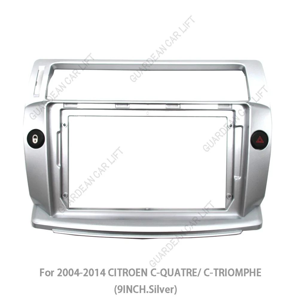 9Inch For Citroen C4 C-Triomphe C-Quatre 2004-2014 Car Radio Fascias Android GPS Stereo Player 2 Din Head Unit Panel Dash Frame - view 2