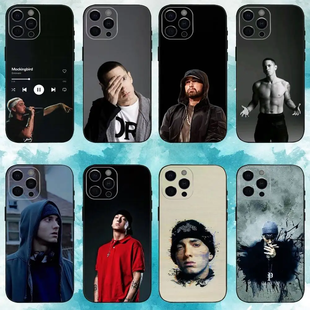 

R-Rapper T-Tobey E-Eminem Phone Case For iPhone17,16,15,14,13,12,11 Plus,Pro Max Soft Black Cover