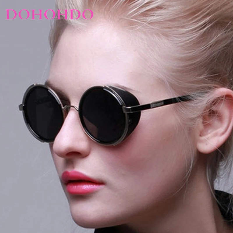 

Vintage Luxury Brand Designer Sunglasses Women Men Round Frame Eyewear Traveling Driving Fishing Shades Eyeglasses UV400 Очки