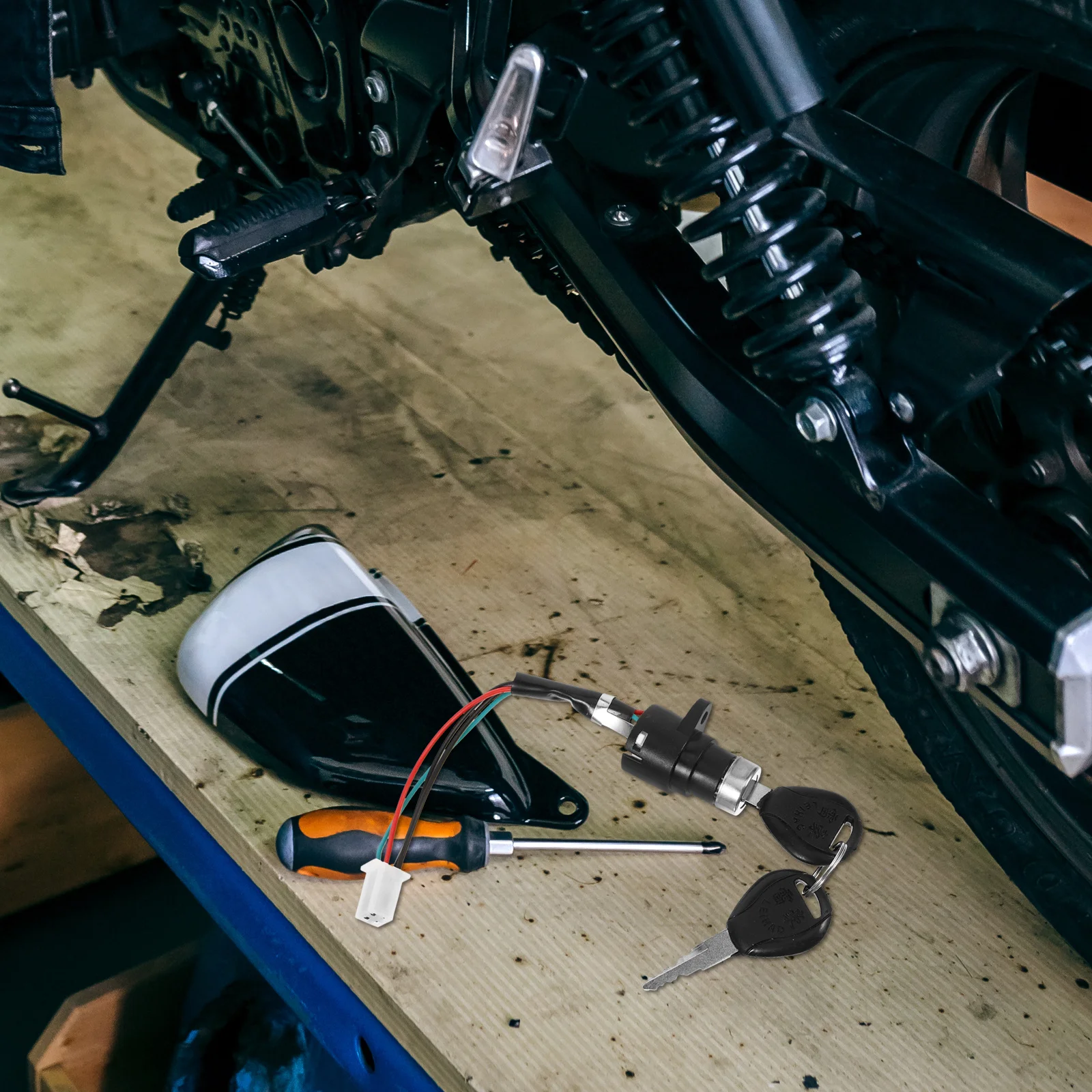 

Выключатель зажигания с ключом для мотоцикла, скутера Jh70, замена запуска, прочная, долговечная, обновление для езды