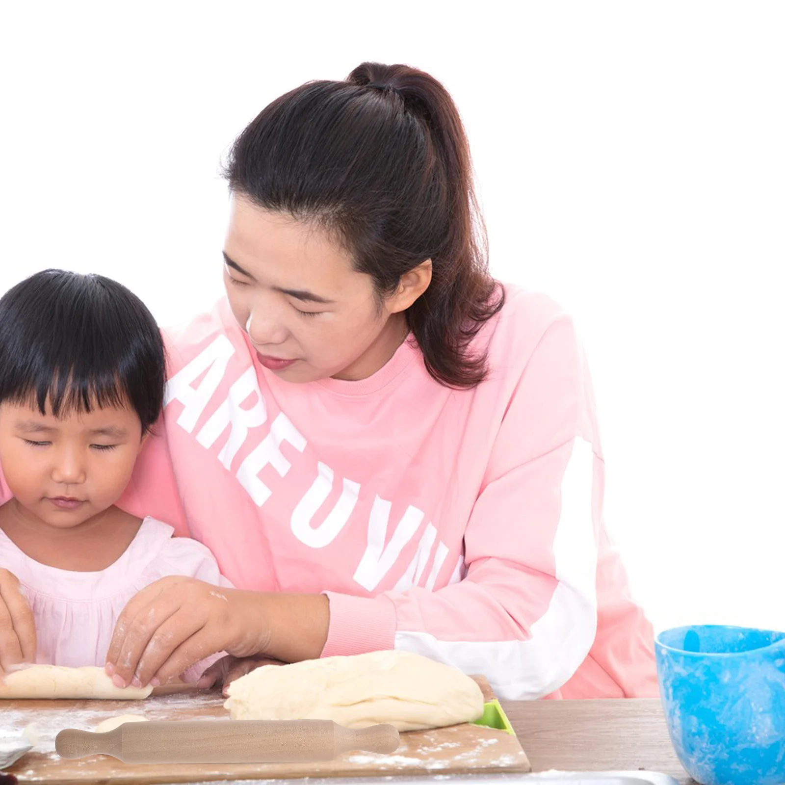 

4Pcs Wooden Mini Rolling Pin Small Dough Roller for Baking Tools Kitchen Pastry Crust Fudge Non Stick Roller Pin