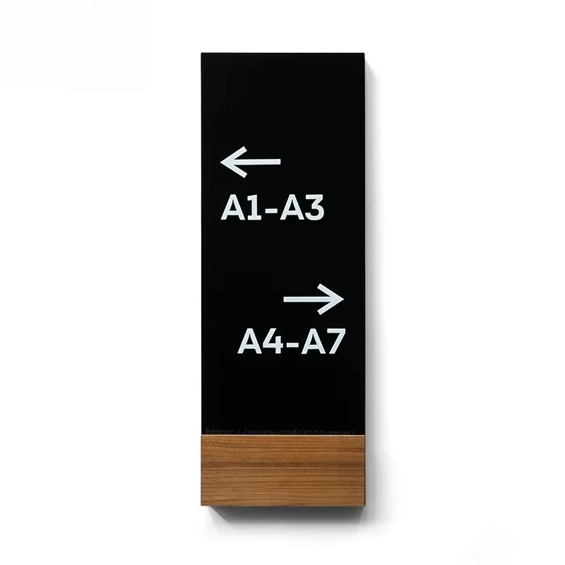 

House number Walnut house sign Staircase wayfinding sign Hotel house and apartment