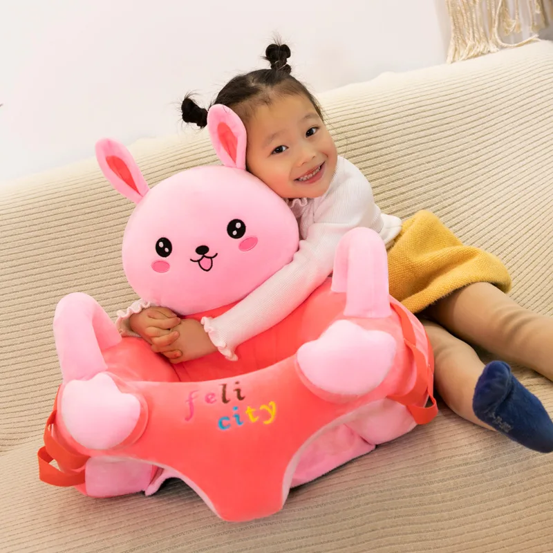 Baby Sofa Support Seat Cover Plush Chair Learning to Sit Comfortable Toddler Nest without Filler Cradle Washable Anti Fall Sofa