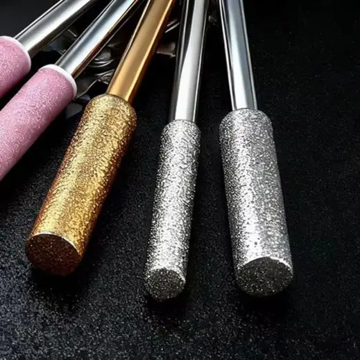 30Pcs Pink Grinding Heads 42mm 46mm 48mm Rotary Tool Bits For Chainsaw Sharpener Electric Grinder Stone Carving Accessories