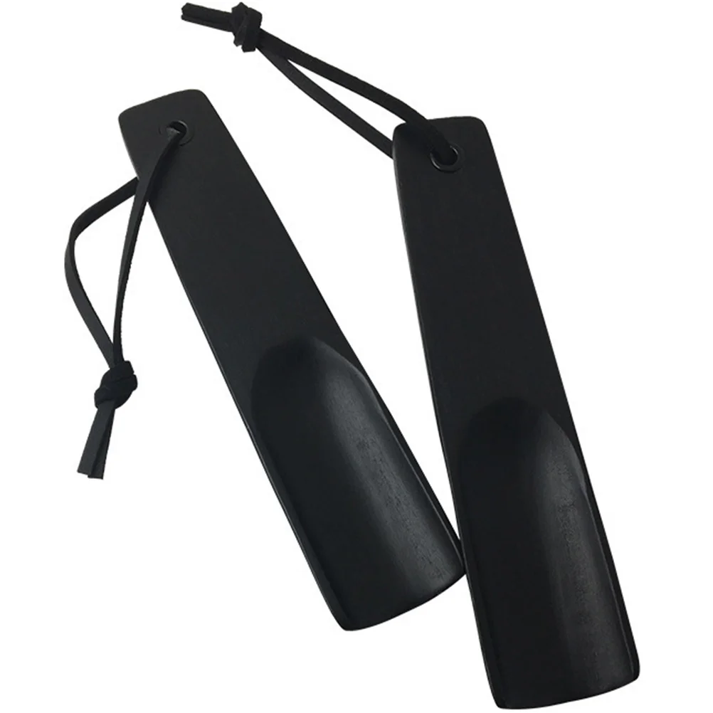 

2 Pcs Portable Wood Shoehorn Travel Shoe Horn for Travel Seniors Kids Casual Dress Portable Shoe Horn Boots Shoes