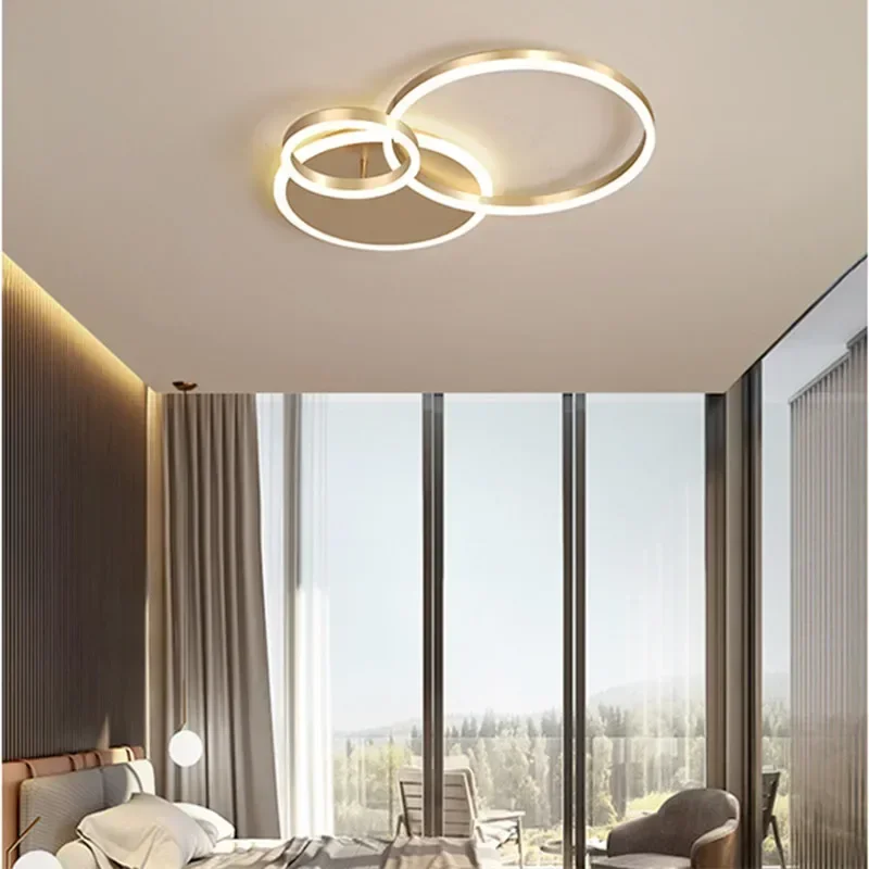 

Modern LED Ceiling Chandelier Luxury Indoor Pendant Lamp - Gold/White/Black for Living Room Study Parlor Foyer