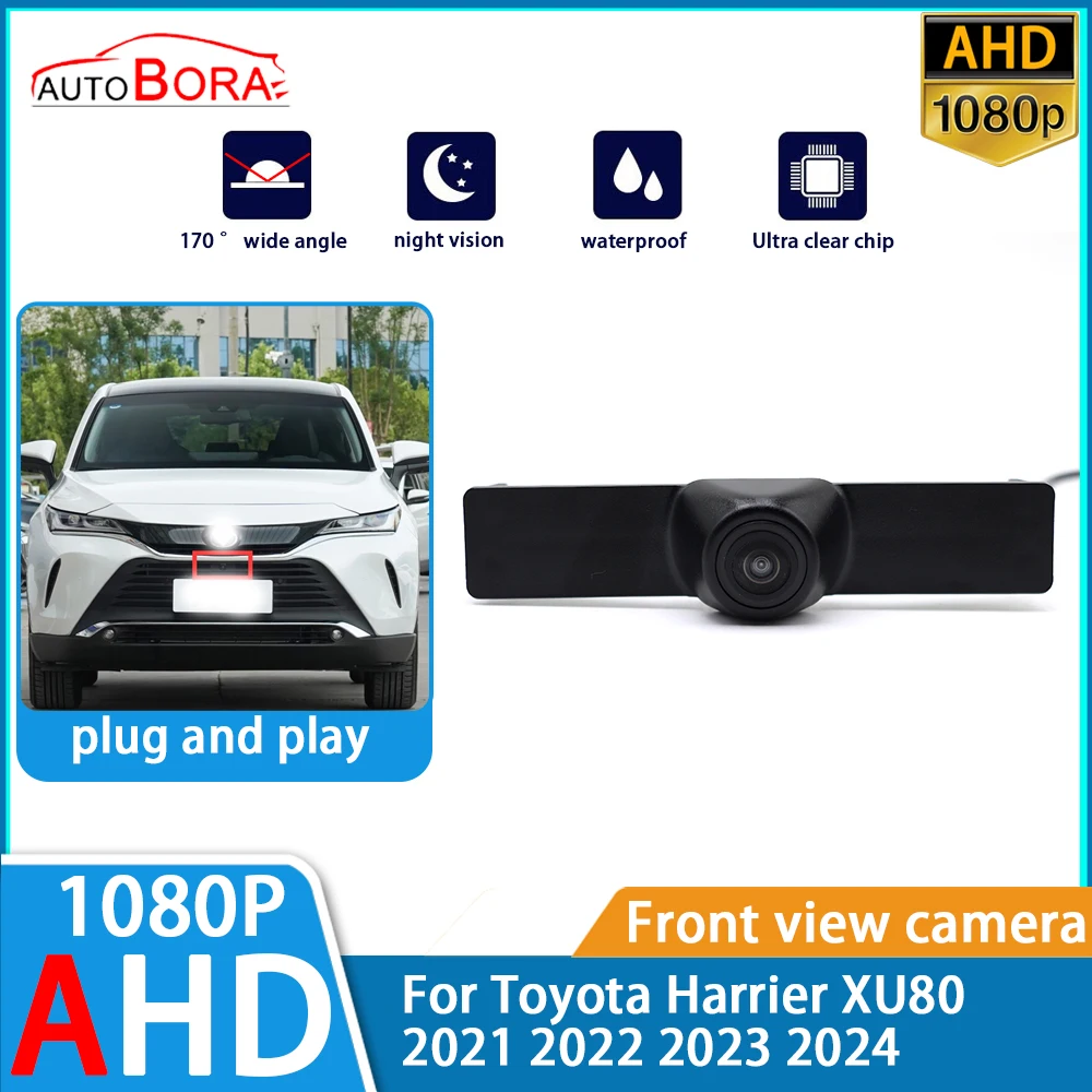 ZhuCamX AHD 1080p Ultra Clear Night Vision LOGO Parking Front View Camera For Toyota Sienna XL40 2021 2022 2023 2024