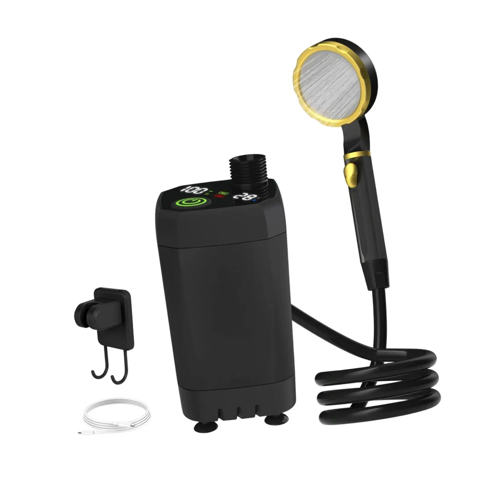 دش محمول للتخييم، ملحق مدمج متعدد الاستخدامات وخفيف الوزن