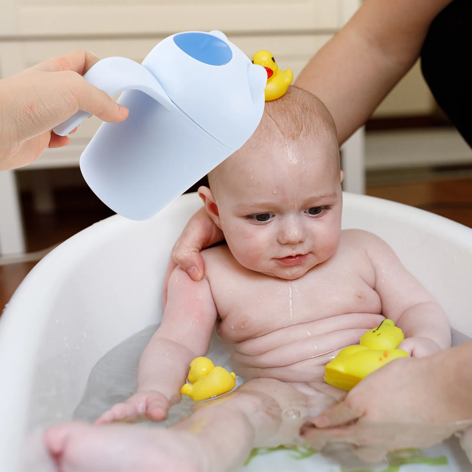 

Детская чашка для мытья головы в форме мультяшного медведя, многофункциональная, для душа и купания, для младенцев