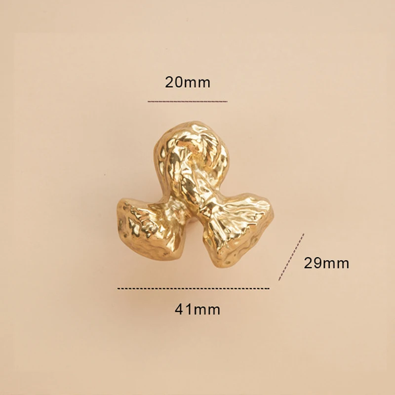 French Knot 8PCS Solid Brass Furniture Pulls Handles Drawer Knobs Cupboard Wardrobe Closet Shoe Cabinet Door Pulls Knobs