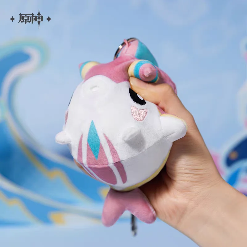 MiHoyo-قلادة قطيفة بدلافين المياه العذبة Genshin الرسمي ، تأثيري أنيمي ، هدايا عيد الميلاد ، هدايا ثانوية ، بيع مسبق