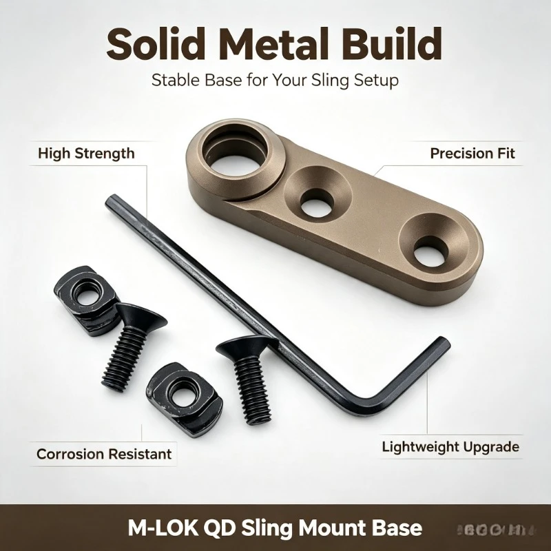 Metal QD Sling Buckle Base Quick Detach Fit M‑LOK For Hobby Build Assembly Parts