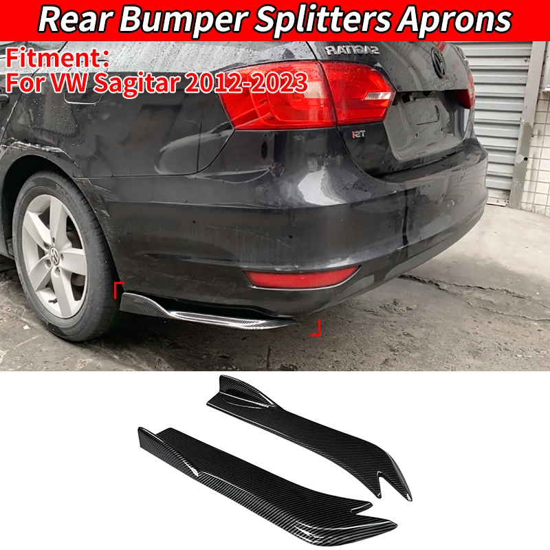 

Car Rear Bumper For Volkswagen Sagitar 2012-2023 2015-2019 Corner Protector Diffuser Splitter Scratch Wrap Angle Accessories