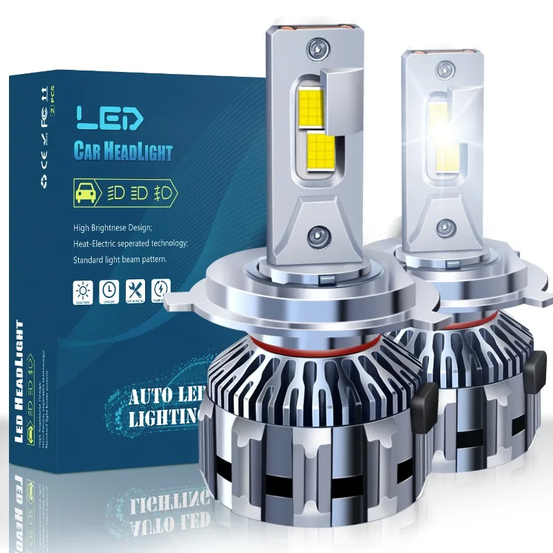 New Dual Copper Tube 85W High Power Car LED Headlight Super Bright H7 H1 Laser H11 Car Light 9005 H13 Bulb 1 Pair/170W 6000k view 5