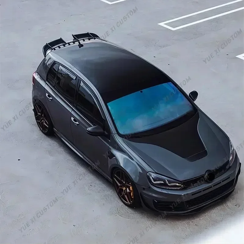 Dla VW Golf MK6 GTI R20 MK7 GTI R-Line MK8 TDI TSI Tylny spojler Skrzydła AK Style Tylny spojler dachowy Splitter Body Kit