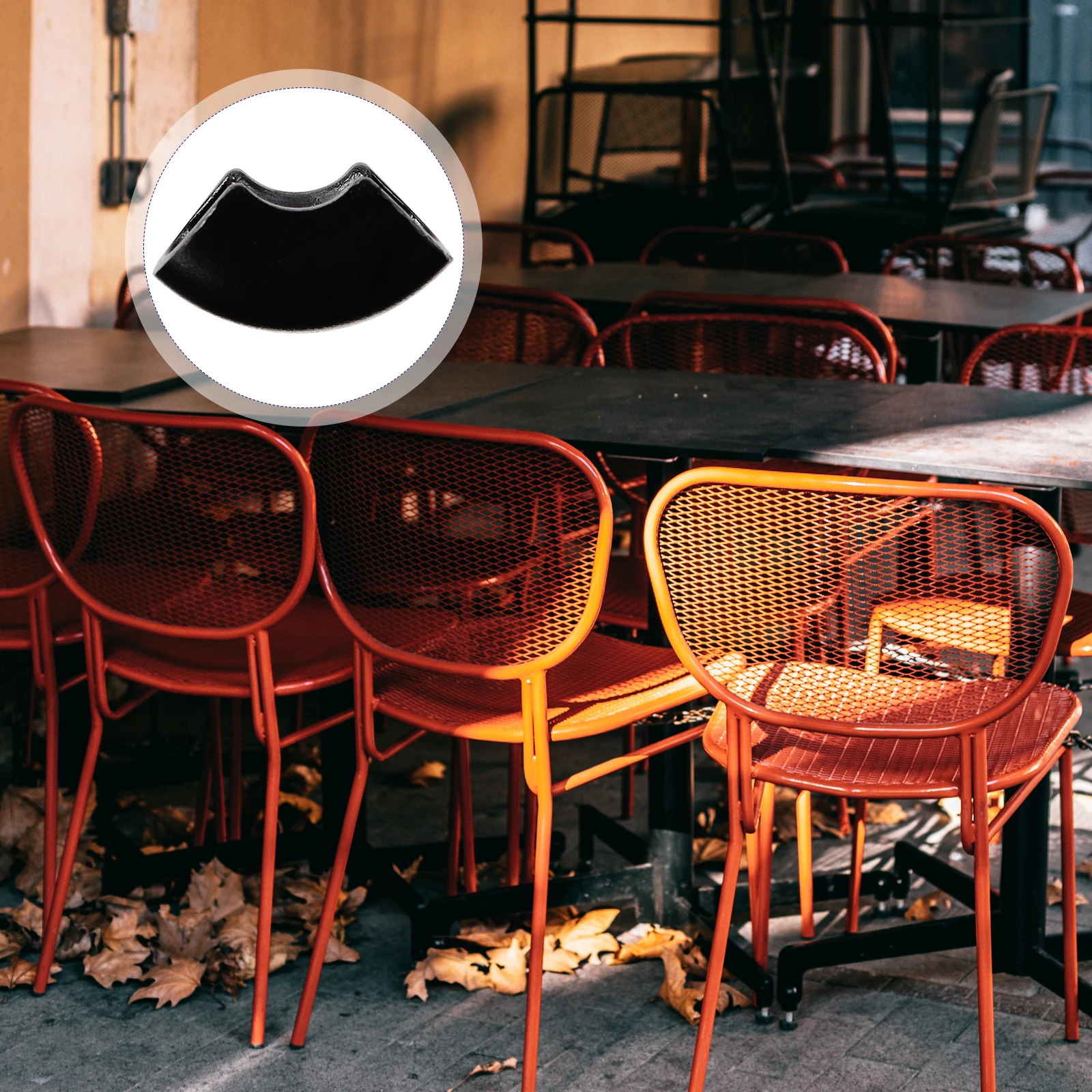 

16Pcs U-Shaped Iron Desk Feet Protector Rubber Caps for School Home Restaurant Iron Table Feet Covers Chair Leg Covers