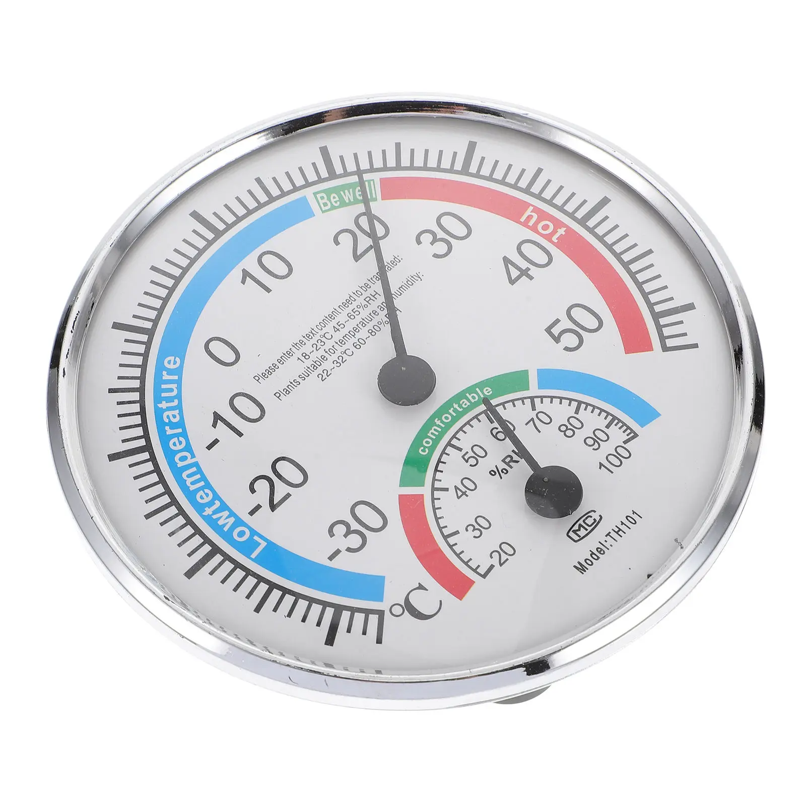 Hygrometer Metal High Precision Hygrothermograph Indoor Sauna Thermometer Sauna Room Accessory Outdoor Thermometer Patio