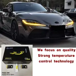 J ONE for Toyota GR Supra A90 A91 CSL Yellow DRL RGBW Multicolor LED Board Daytime Running Lights Red, Blue, Lemon, Amber RGB
