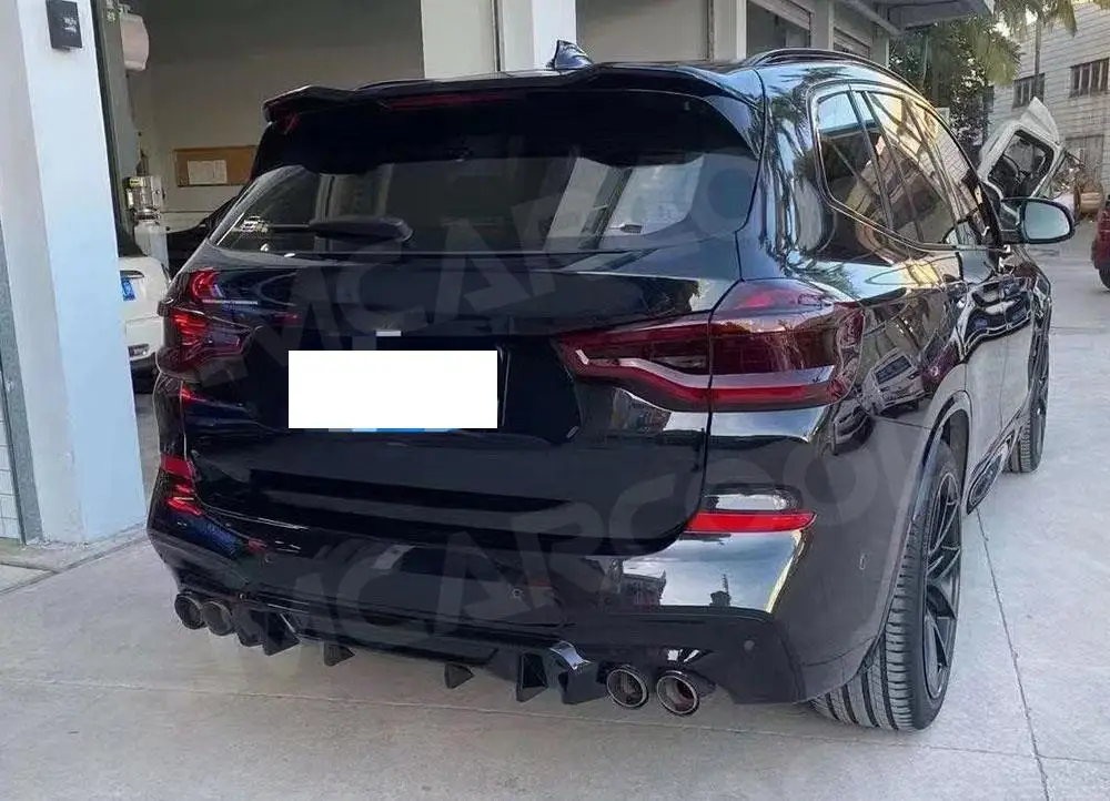 Samochodowe z włókna węglowego tylny dyfuzor spojler zderzaka Spoiler przedłużenie rozgałęźnika pokrowce do BMW X3 G01 Sport 2018-2020/body kit