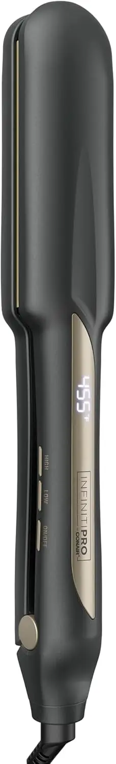 1.5-Inch Digital Flat Iron with 5 Heat Settings, Tourmaline Ceramic Technology for All Hair Types, Dark Gray