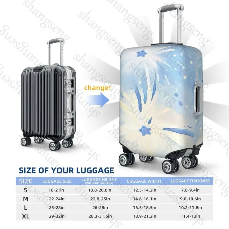 Colorful fireworks Thicken Luggage Cover Elasticity Trolley dust cover Suitcase Protection Cover Suitcase Case