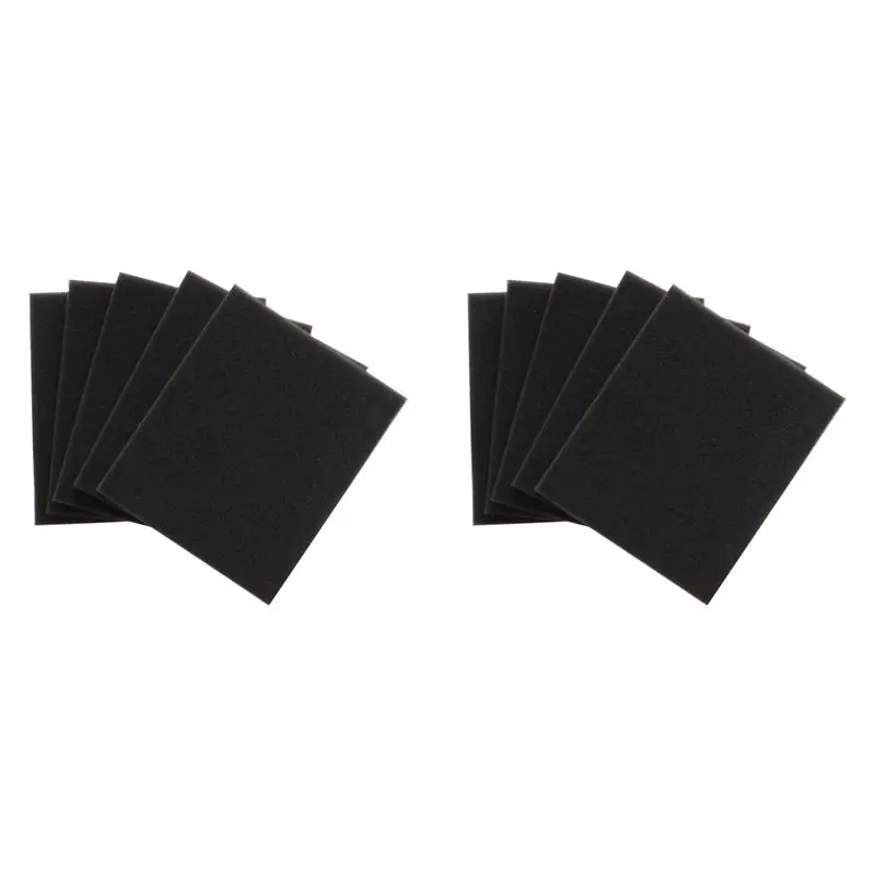 A93E-12Pcs Sponge Filters For Household Vacuum Cleaner FC8140 FC8142 FC8144 FC8148 Sweeper Cleaning Tool 132X112x10mm