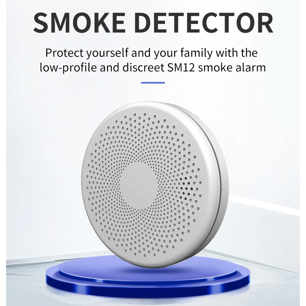 Fire Alarm Sensor Detection Tuya Intelligent WiFi Carbon Monoxide and Smoke Combination Detector Smart Real Time Notification