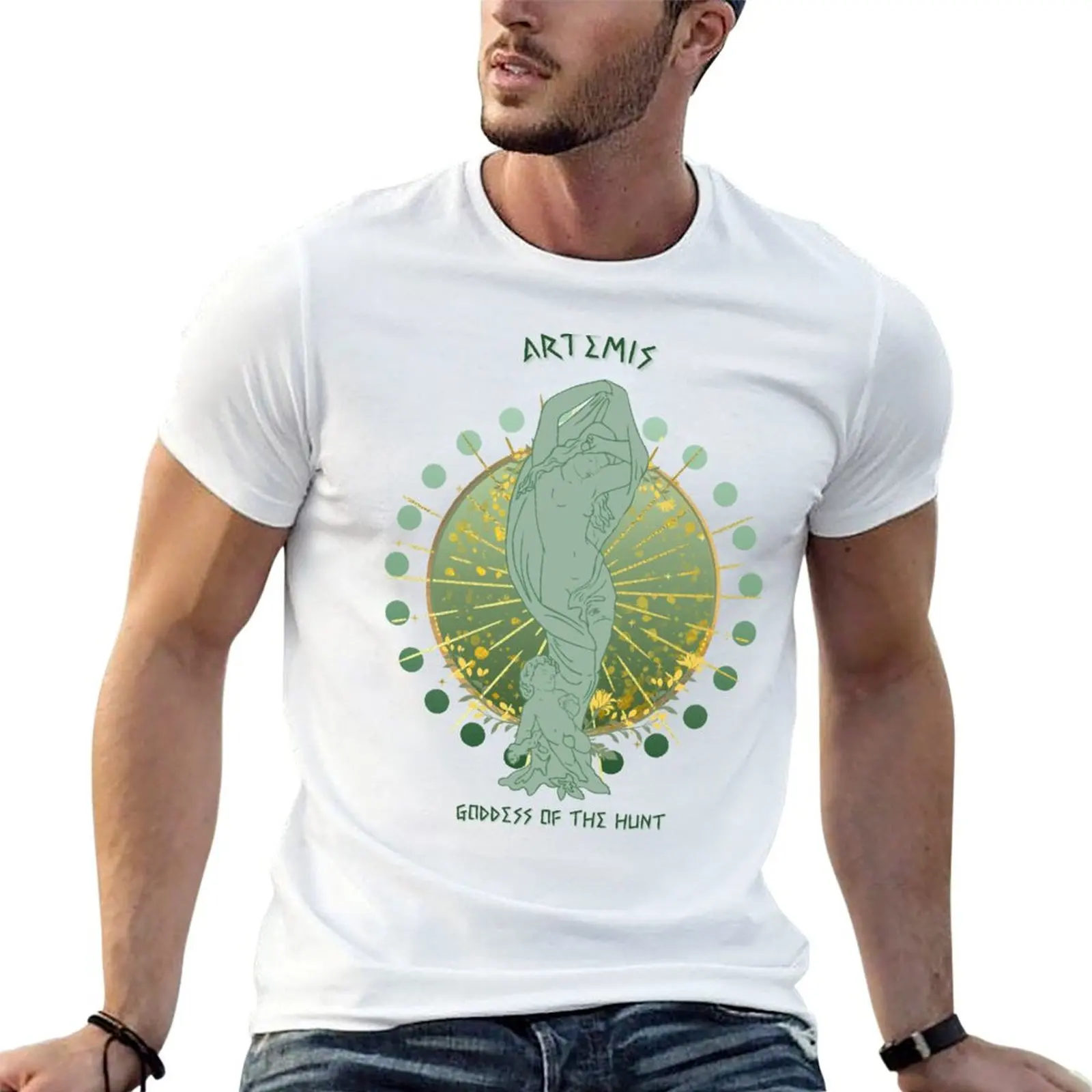 Artemis goddess of the hunt T-Shirt Soft Stretch Short Sleeve Top