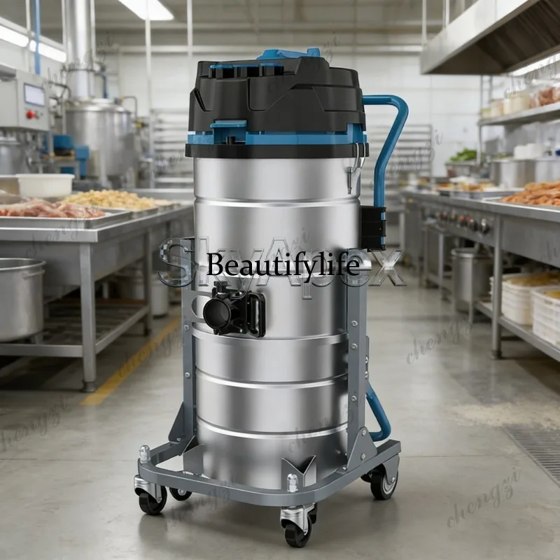 81 Industrial Commercial Vacuum Cleaner High Power Wet Dry Pulse Dust Collector High Suction for Workshop Warehouse Cement Groun