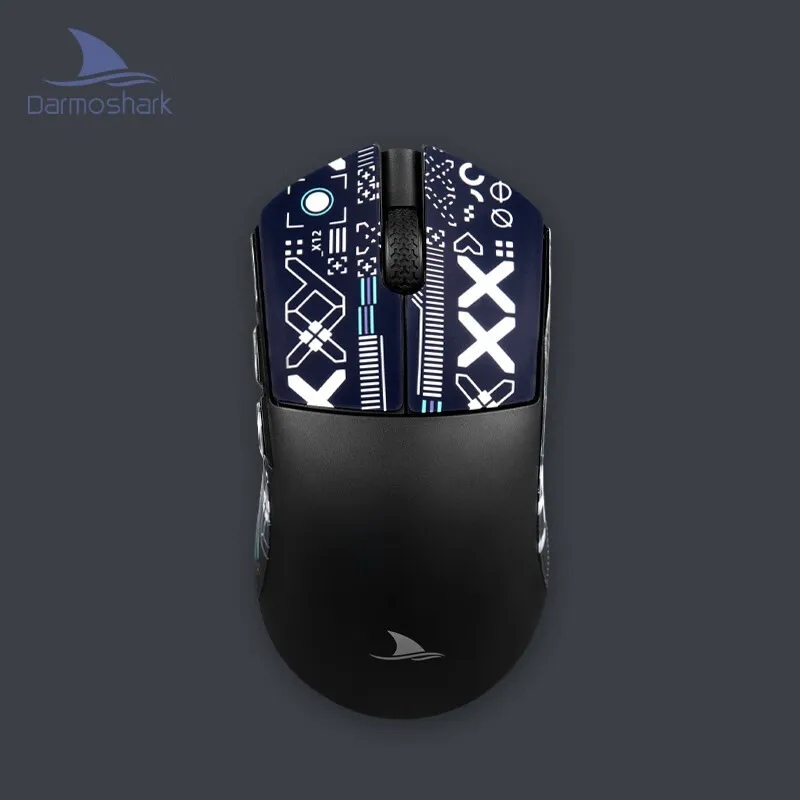 

Darmoshark M3 Three Mode Bluetooth Wireless Mouse Paw3395 Sensor Middle Large Hand Symmetry Lightweight Office E-Sports Mouses