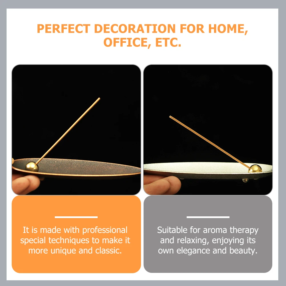 

2pcs Leaf Shaped Burner For Sticks Home Decor Aroma Therapy Japanese Style Incense Holders Powder Incense Burner