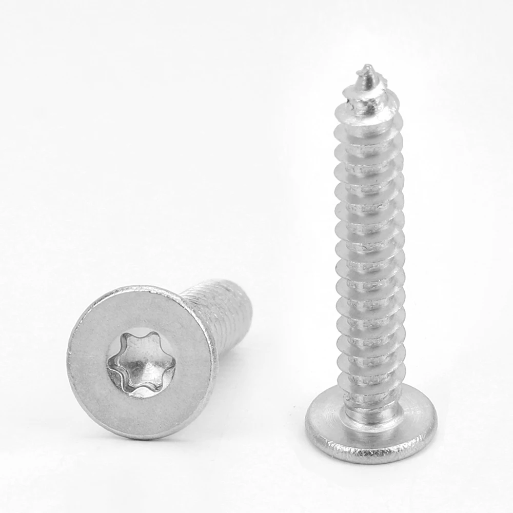 CA Six-Lobe Torx Ultra Thin Super Low Flat Wafer Head Self Tapping Screw Stainless Steel M2 M2.3 M2.6 M3 M4 M5 Star Drive Screws