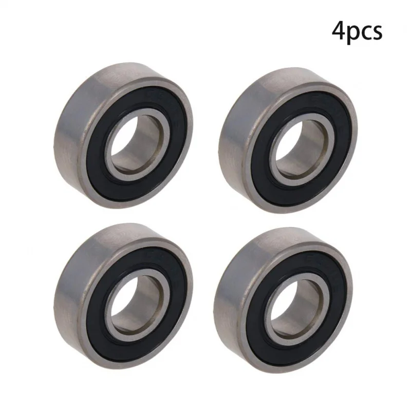 4Pcs 8x19x6mm(ID x OD x TIK) Miniature Deep Groove Ball Bearings，698-2RS Skateboard Bearings Double Sided Plastic Seal