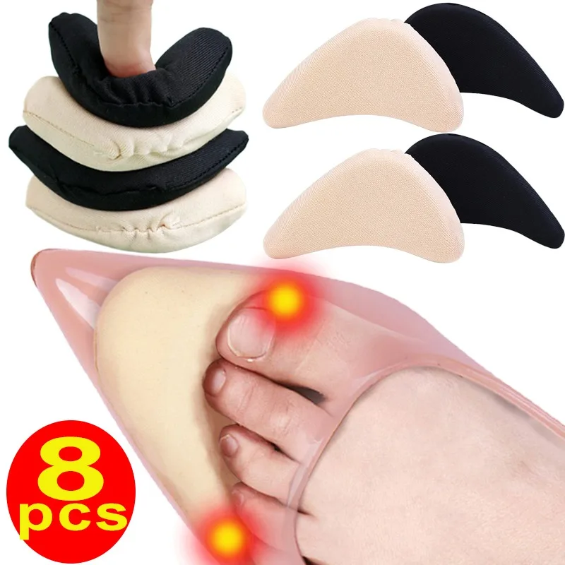 

Sponge Forefoot Insert Pads Women High Heel Pain Relief Insoles Adjustment Reduce Shoe Size Filler Insoles Forefoot Toe Cushion