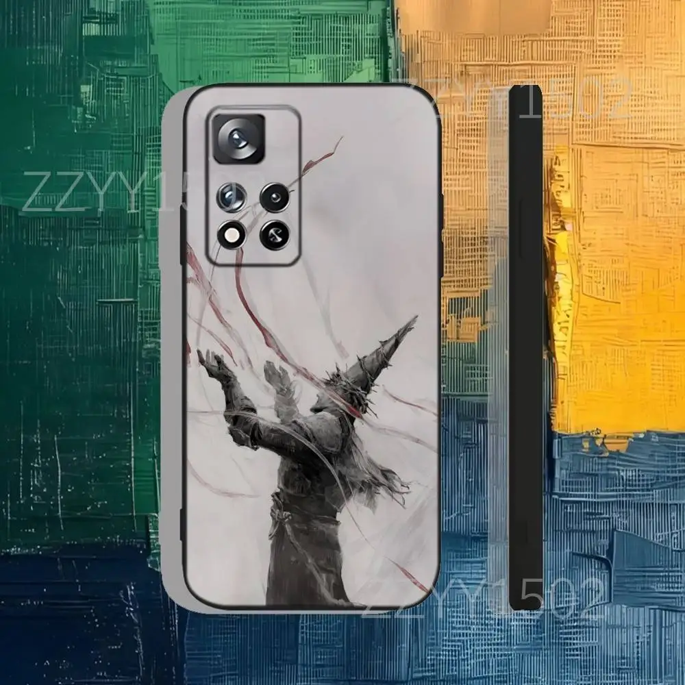 حافظة هاتف Game B-Blasphemous Panitent لهاتف سامسونج S25، S24، Ultra، S20، S30، Plus، S22، S23، Ultra، Plus، 5G سيليكون أسود ناعم