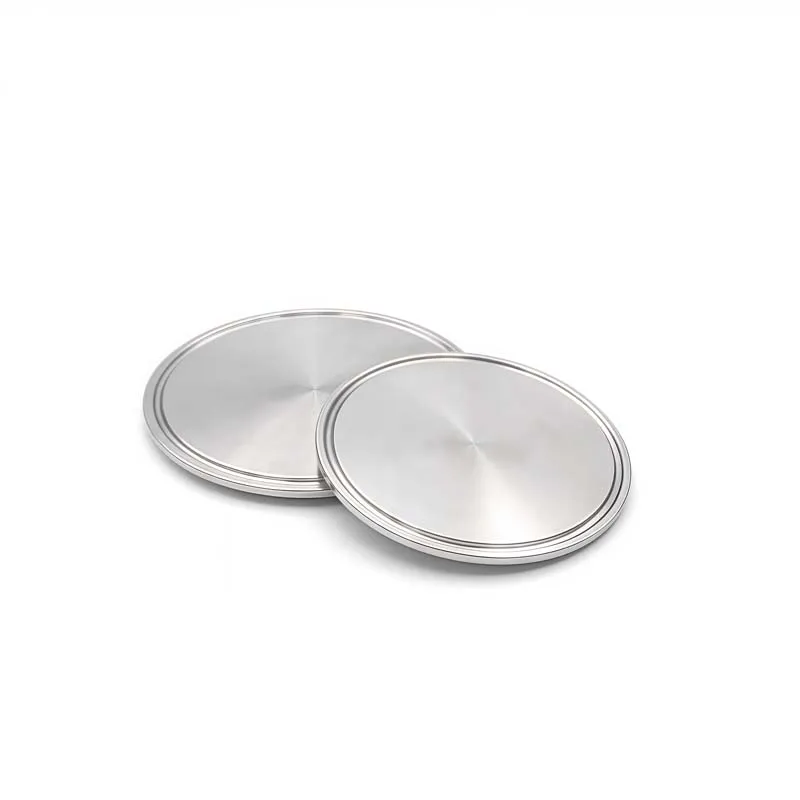 Tapa de extremo sólido sanitaria de acero inoxidable Tri Clamp SS304, tapa de extremo de elaboración de cerveza doméstica, carcasa de vino, diámetro exterior 50,5mm-155mm