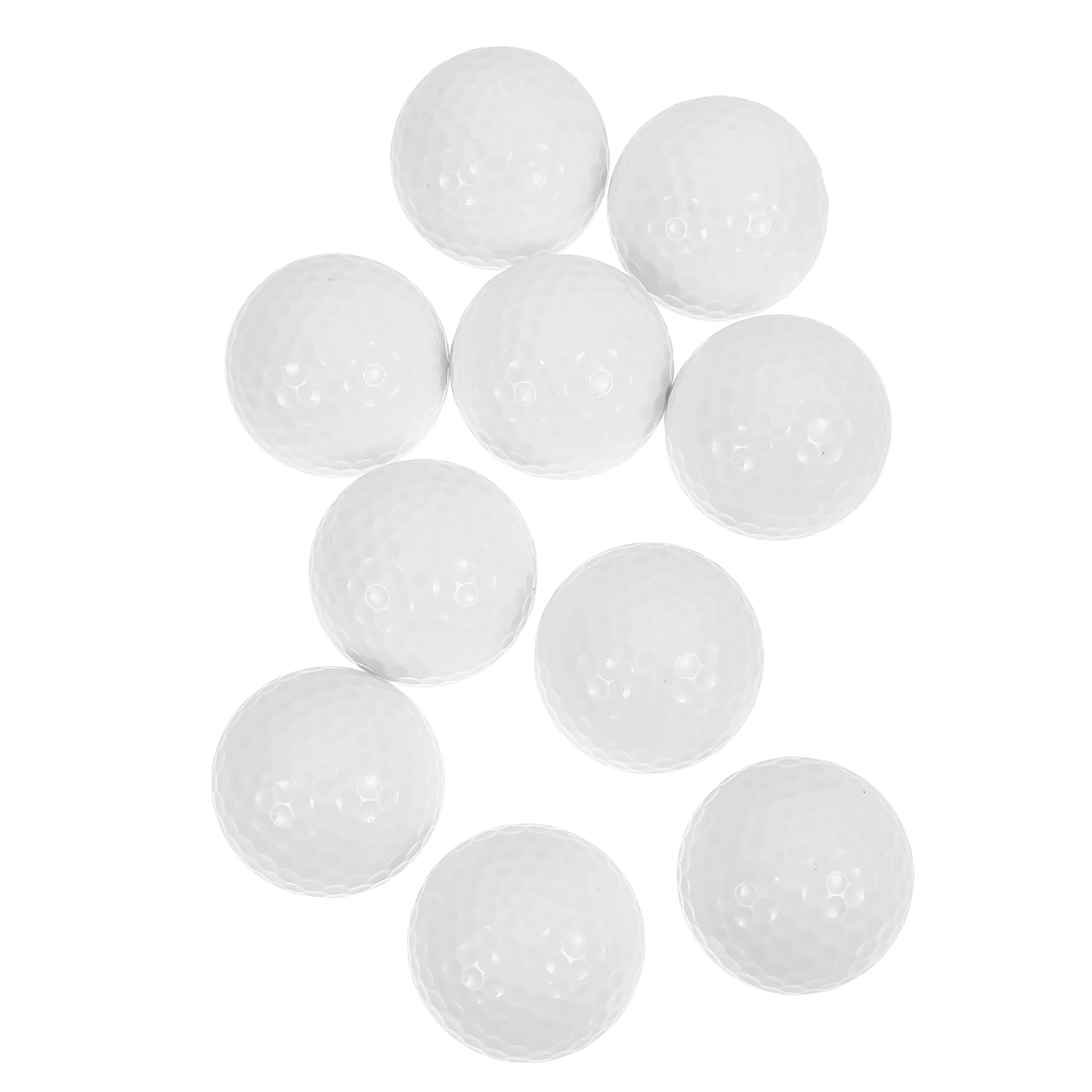 

10Pcs Versatile Golf Training Balls Durable Lightweight Practice Balls for Skill Development