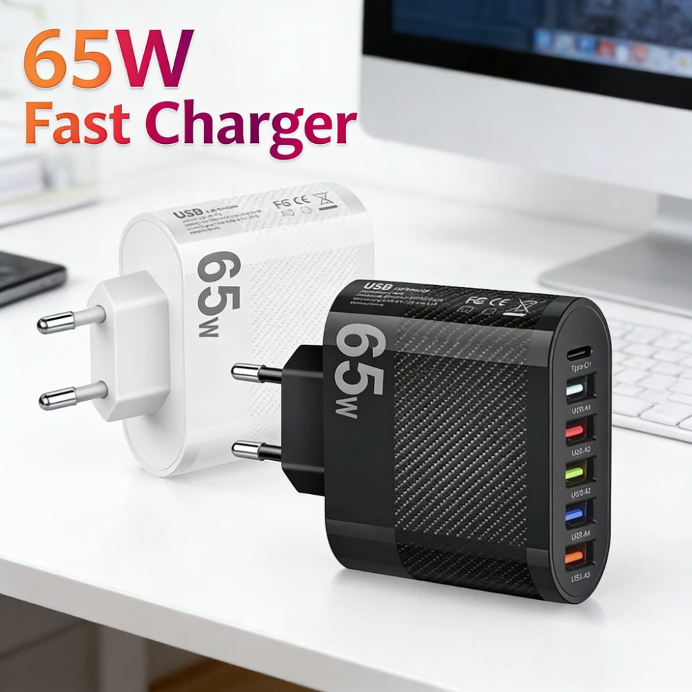 6 In 1 65W Usb C Ch…