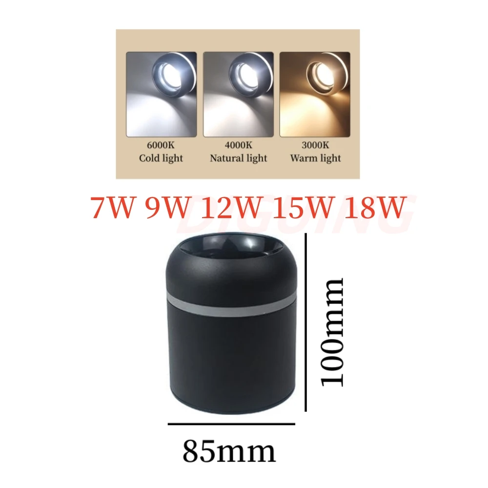 Imagem -06 - Holofotes Led de Superfície Downlights Domésticos Iluminação da Sala Iluminação do Corredor Lâmpadas de Teto de Entrada Spot Light 110v 220v